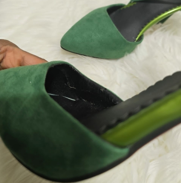 Fashion Pointed Toe Thin High Heels With Adjustable Strap And Rhinestone Sz 39🌴 - Picture 8 of 8